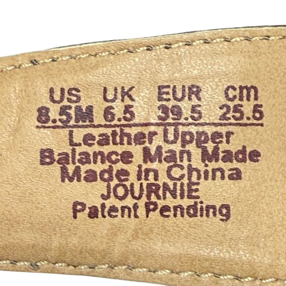 Naturalizer Journie Nickel Alloy Sandals Women's Size 8.5M Leather Upper - Picture 4 of 9